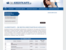 Tablet Screenshot of 1a-kreditkarte.de